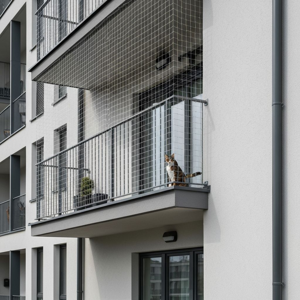 Montaż siatki na balkonie - Mokotów